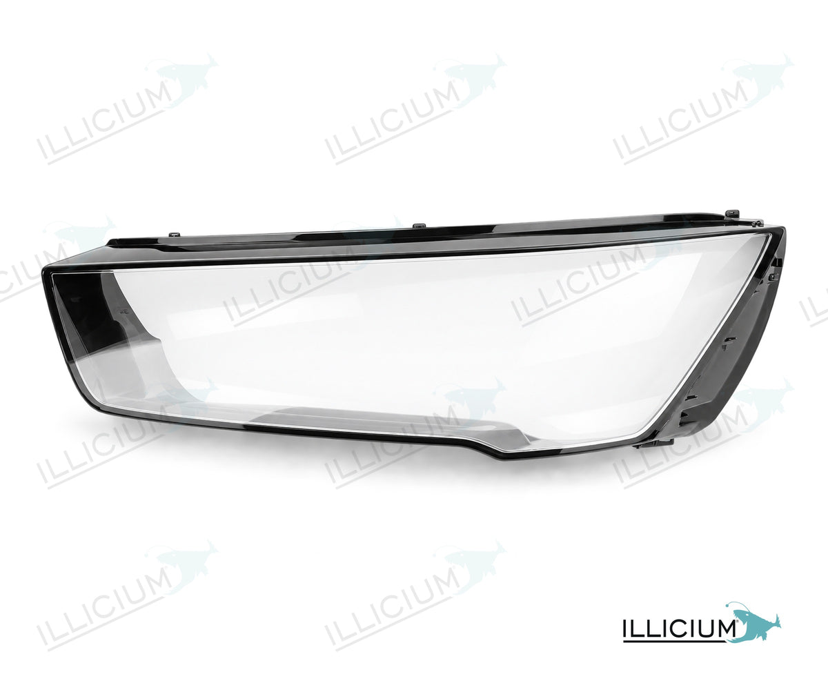 Audi A1/S1 8X Facelift – Streuscheibe links in Fahrtrichtung, Produktillustration mit ILLICIUM-Logo