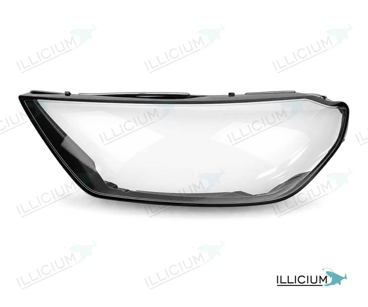 Audi A1 GB – Streuscheibe links in Fahrtrichtung, Produktillustration mit ILLICIUM-Logo