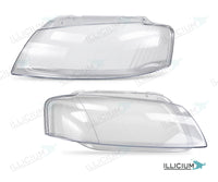 Audi A3 8P Vorfacelift – Streuscheiben Paar links und rechts, Produktillustration mit ILLICIUM-Logo