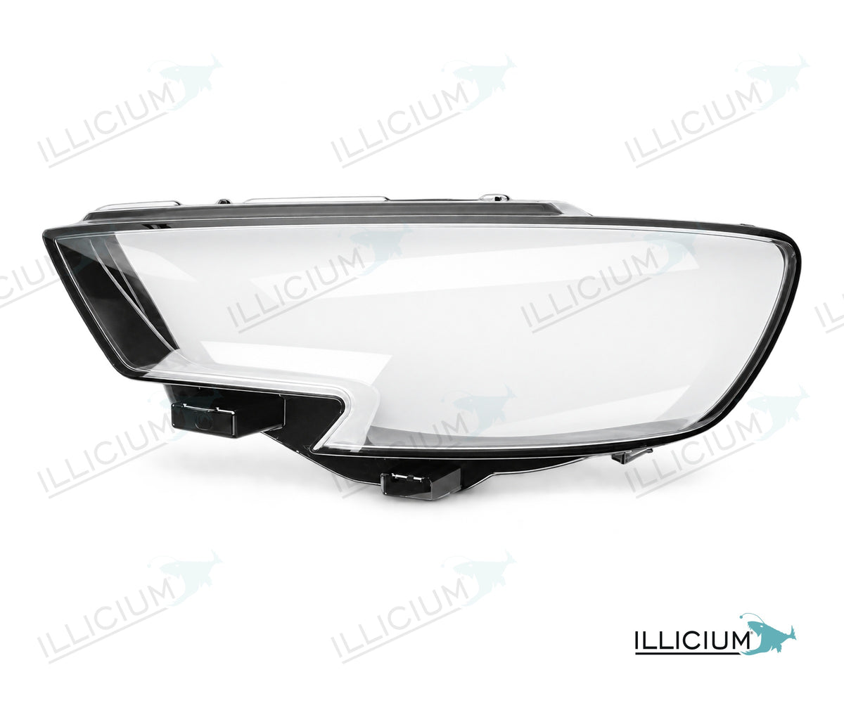 Audi A3 8V Facelift – Streuscheiben links in Fahrtrichtung, Produktillustration mit ILLICIUM-Logo