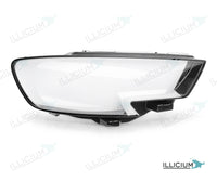 Audi A3 8V Facelift – Streuscheiben rechts in Fahrtrichtung, Produktillustration mit ILLICIUM-Logo