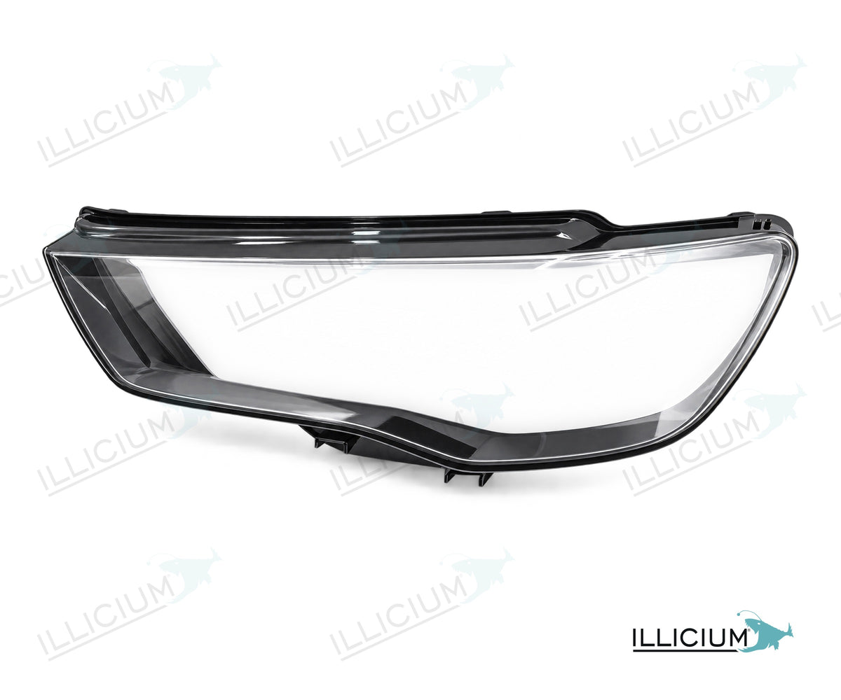 Audi A3 8V Vorfacelift – Streuscheiben links in Fahrtrichtung, Produktillustration mit ILLICIUM-Logo