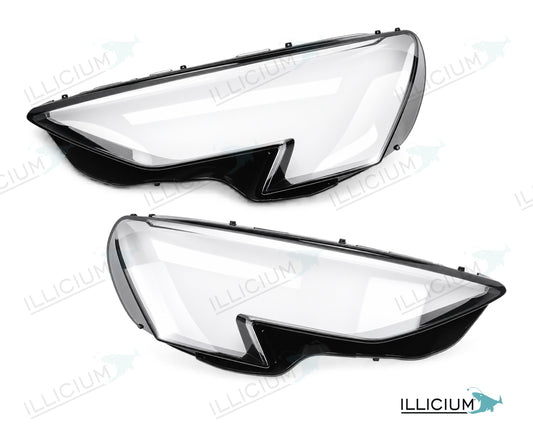 Audi A3 8Y – Streuscheiben Paar links und rechts, Produktillustration mit ILLICIUM-Logo