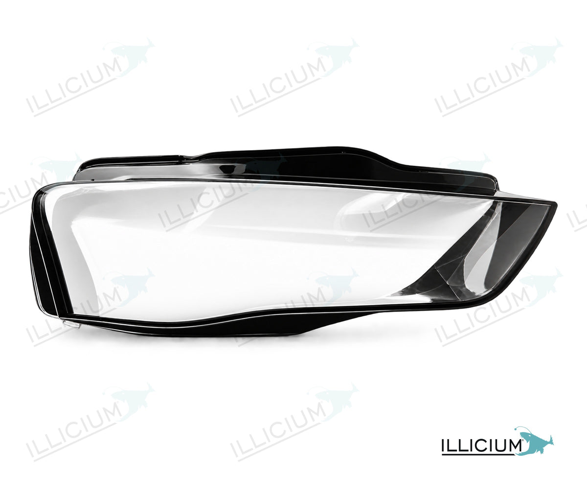 Audi A4 B8 Facelift – Streuscheiben rechts in Fahrtrichtung, Produktillustration mit ILLICIUM-Logo