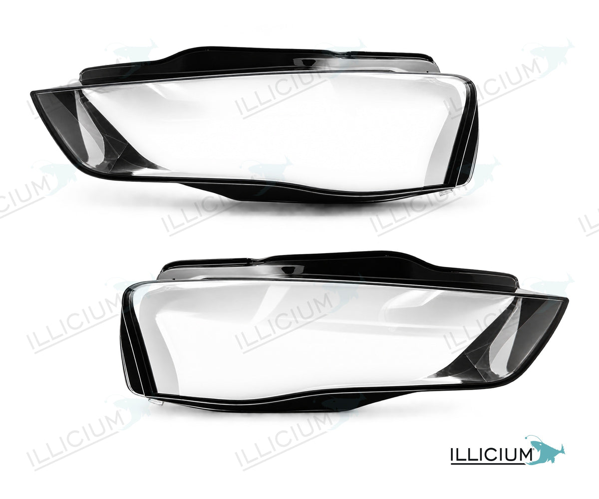 Audi A4 B8 Facelift – Streuscheiben Paar links und rechts, Produktillustration mit ILLICIUM-Logo