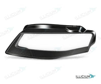 Audi A4 B8 Vorfacelift – Streuscheiben links in Fahrtrichtung, Produktillustration mit ILLICIUM-Logo
