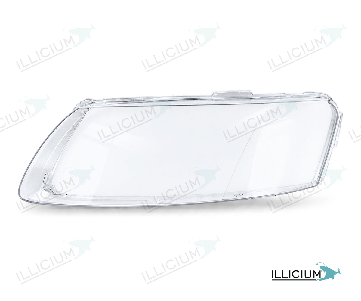 Audi A6 C6 – Streuscheiben links in Fahrtrichtung, Produktillustration mit ILLICIUM-Logo