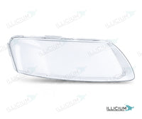 Audi A6 C6 – Streuscheiben rechts in Fahrtrichtung, Produktillustration mit ILLICIUM-Logo