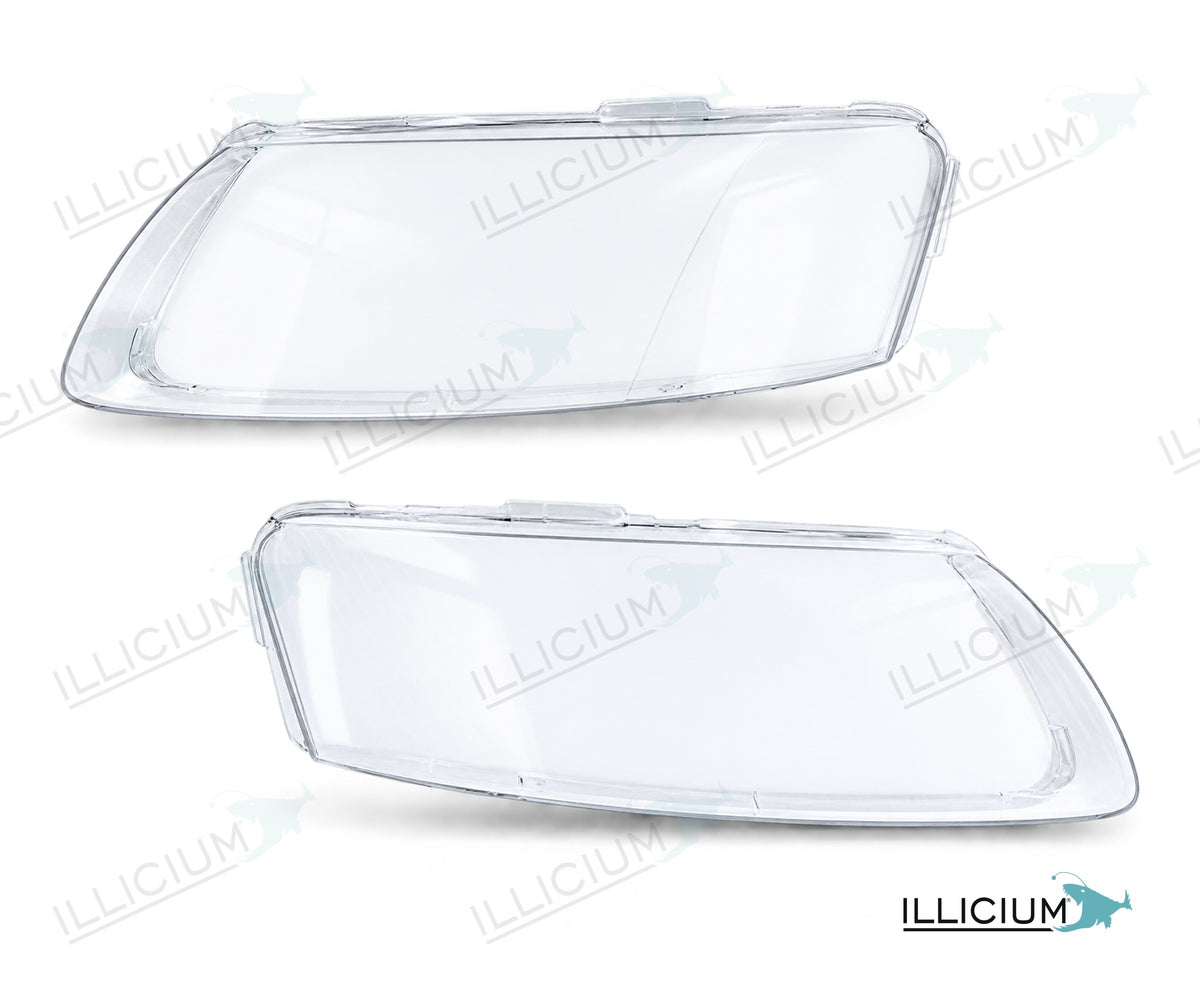 Audi A6 C6 – Streuscheiben Paar links und rechts, Produktillustration mit ILLICIUM-Logo
