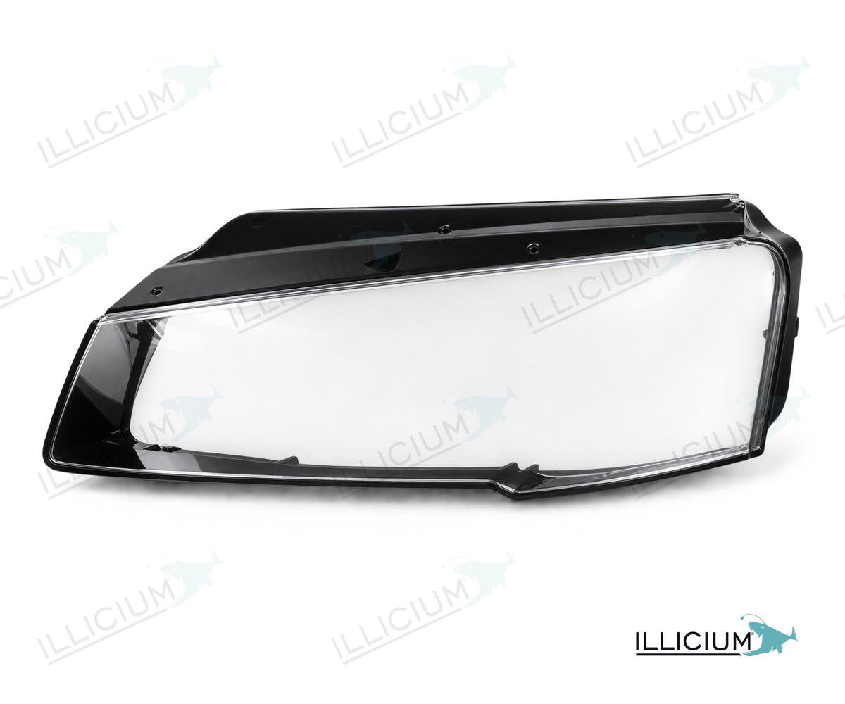 Audi A8 D4 Facelift – Streuscheiben links in Fahrtrichtung, Produktillustration mit ILLICIUM-Logo