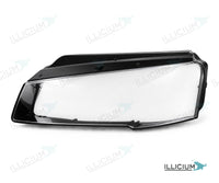 Audi A8 D4 Facelift – Streuscheiben links in Fahrtrichtung, Produktillustration mit ILLICIUM-Logo