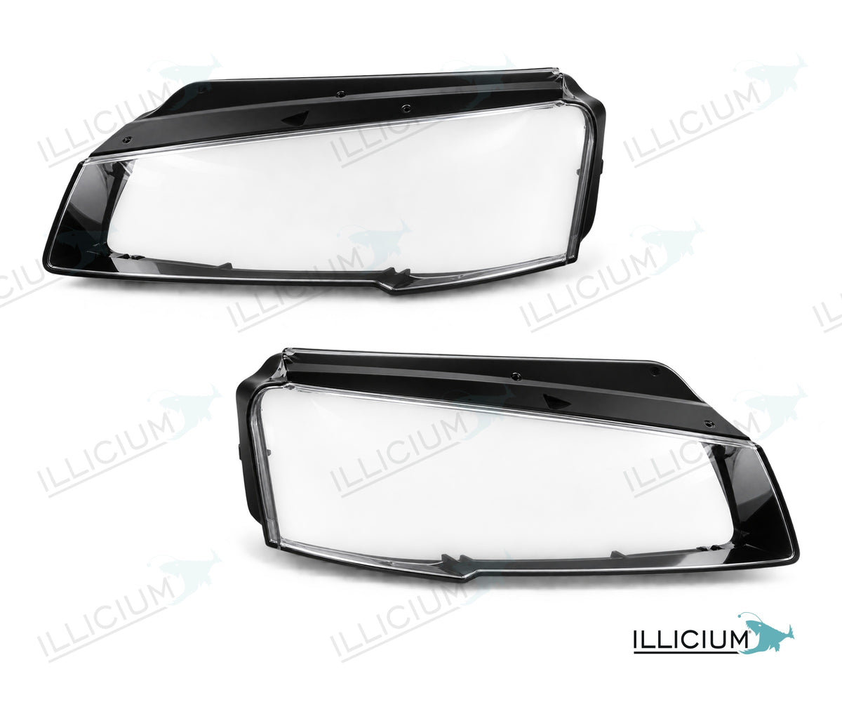 Audi A8 D4 Facelift – Streuscheiben Paar links und rechts, Produktillustration mit ILLICIUM-Logo