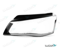 Audi A8 D4 Vorfacelift – Streuscheiben links in Fahrtrichtung, Produktillustration mit ILLICIUM-Logo