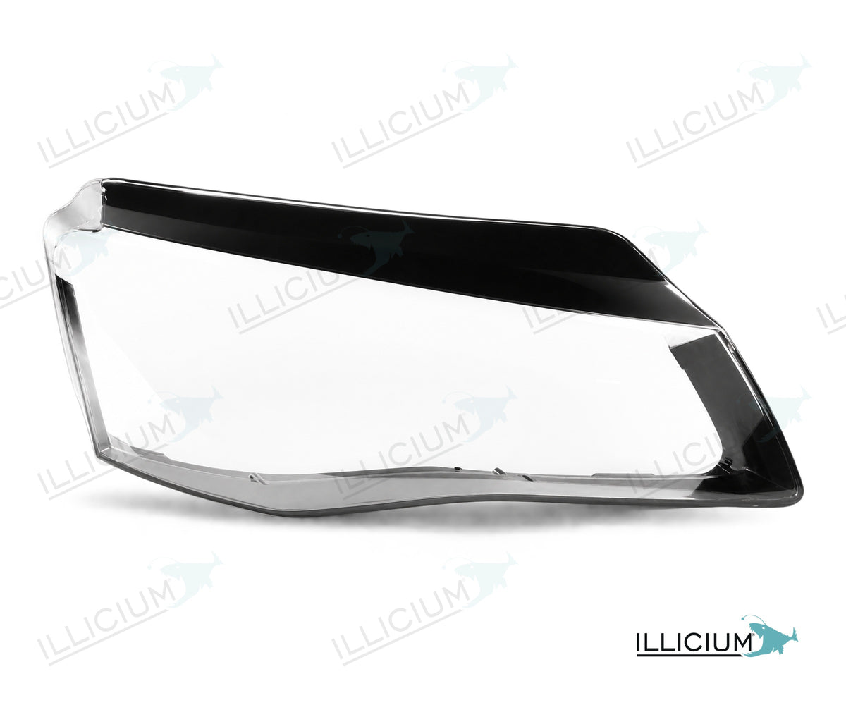 Audi A8 D4 Vorfacelift – Streuscheiben rechts in Fahrtrichtung, Produktillustration mit ILLICIUM-Logo