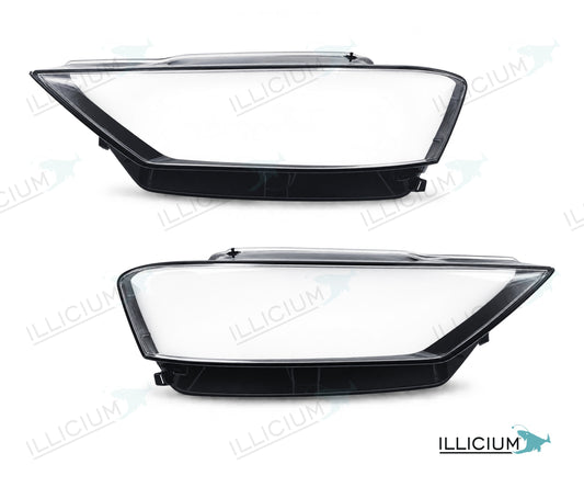 Audi A8 D5 Vorfacelift – Streuscheiben Paar links und rechts, Produktillustration mit ILLICIUM-Logo
