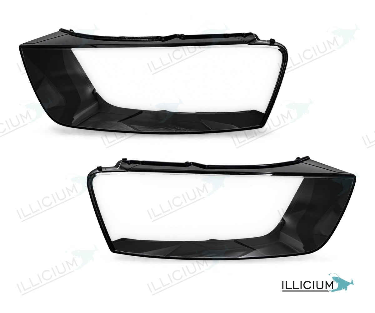 Audi Q3-8U Facelift – Streuscheiben Paar links und rechts, Produktillustration mit ILLICIUM-Logo