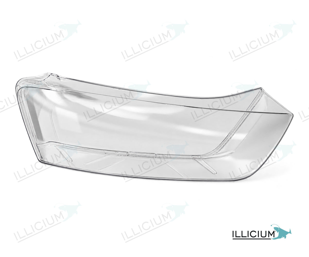 Audi Q3-8U Vorfacelift – Streuscheiben rechts in Fahrtrichtung, Produktillustration mit ILLICIUM-Logo