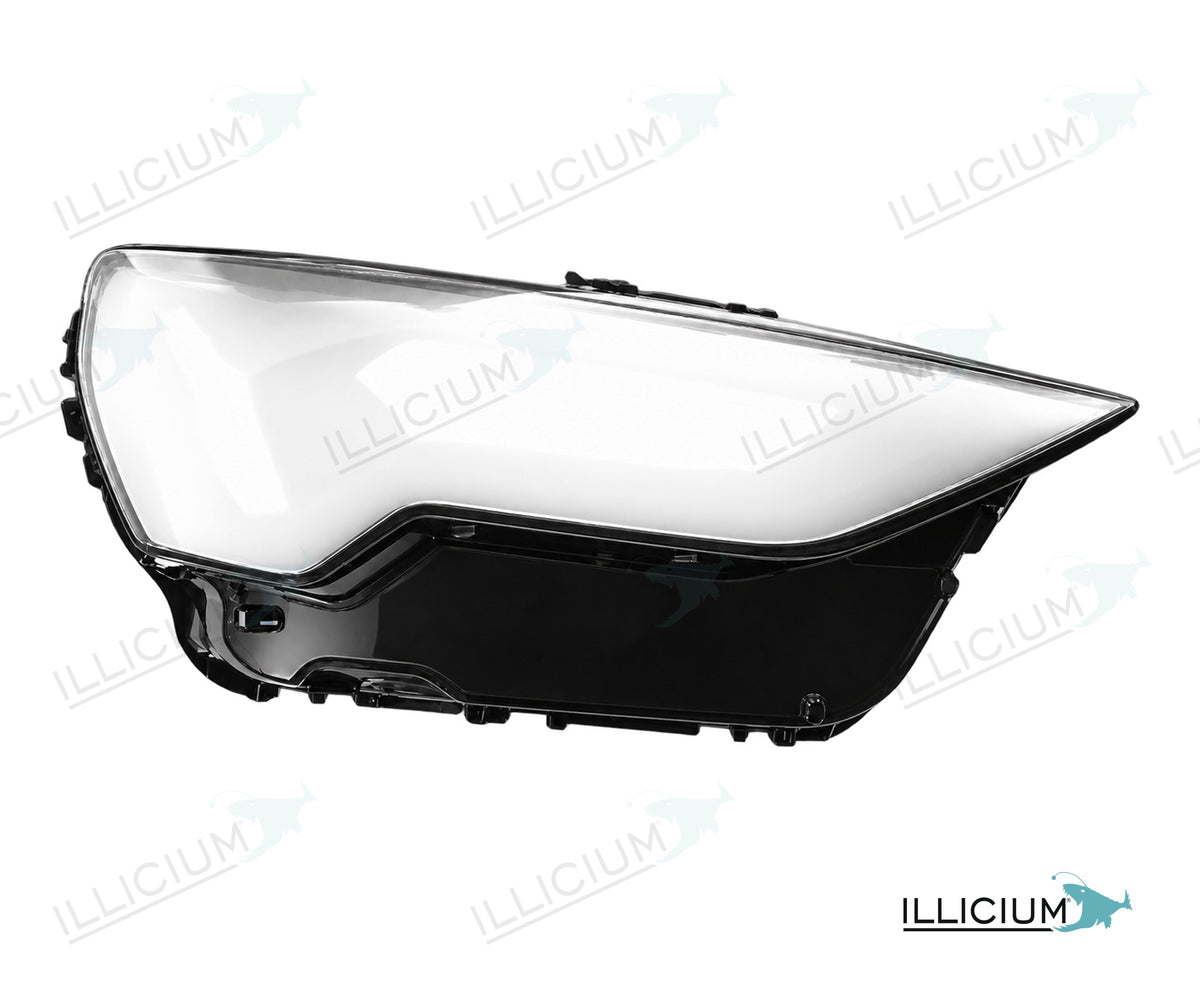 Audi Q3-F3 – Streuscheiben rechts in Fahrtrichtung, Produktillustration mit ILLICIUM-Logo