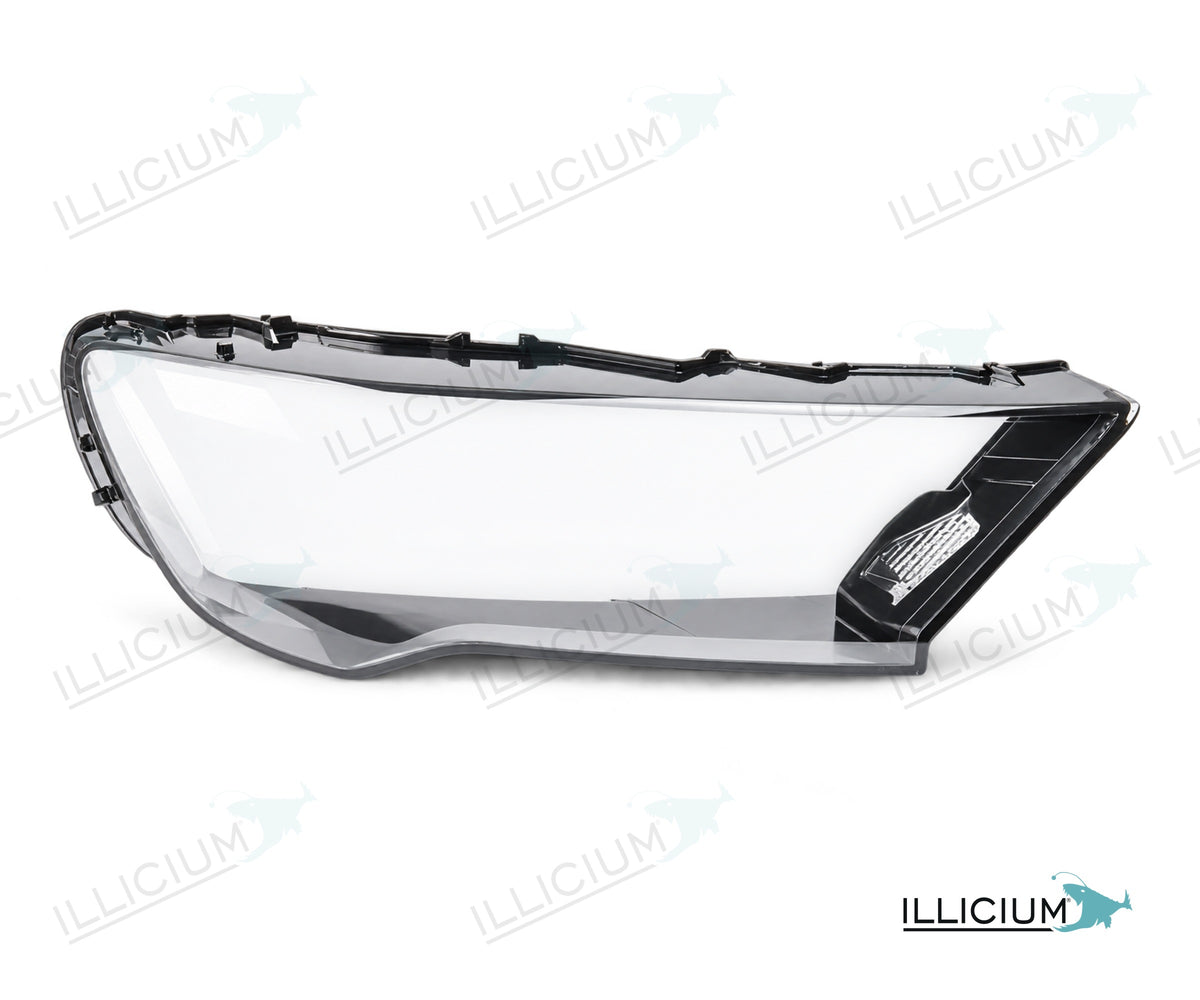 Audi Q7/SQ7 4M Facelift 2019–2024 – Streuscheiben rechts in Fahrtrichtung, Produktillustration mit ILLICIUM-Logo