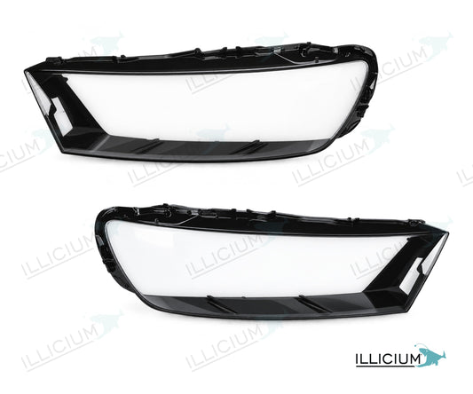 Audi Q7/SQ7 4M Vorfacelift 2015–2019 – Streuscheiben Paar links und rechts, Produktillustration mit ILLICIUM-Logo