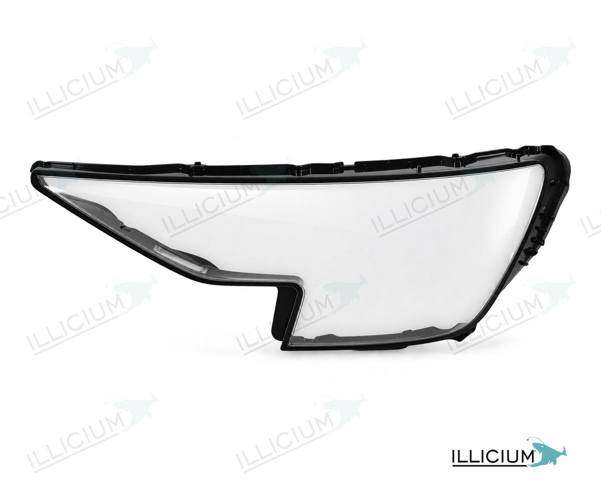 Audi Q8 Facelift ab 09/2023 – Streuscheiben links in Fahrtrichtung, Produktillustration mit ILLICIUM-Logo