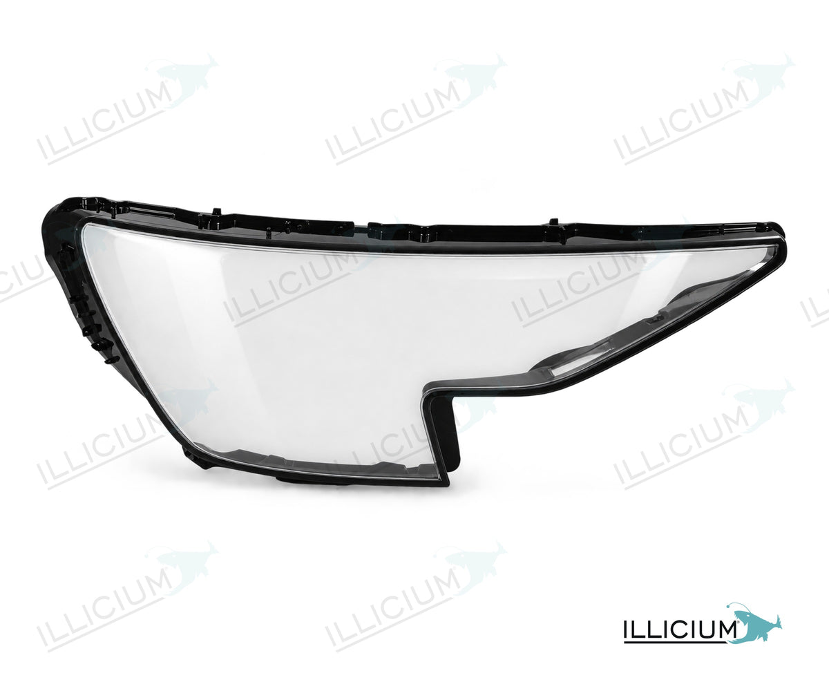 Audi Q8 Facelift ab 09/2023 – Streuscheiben rechts in Fahrtrichtung, Produktillustration mit ILLICIUM-Logo
