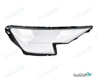 Audi Q8 Vorfacelift – Streuscheiben rechts in Fahrtrichtung, Produktillustration mit ILLICIUM-Logo