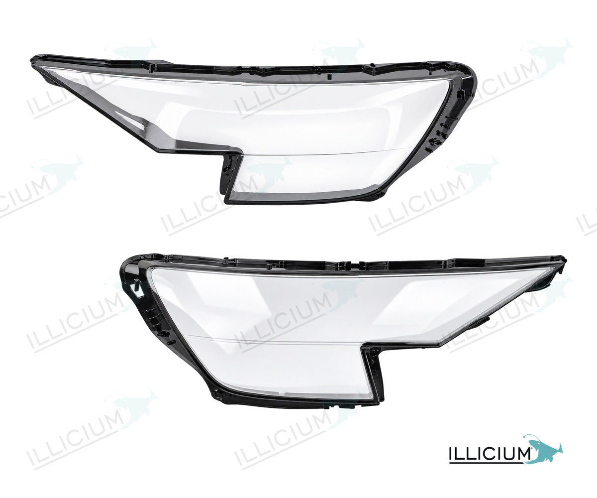 Audi Q8 Vorfacelift – Streuscheiben Paar links und rechts, Produktillustration mit ILLICIUM-Logo