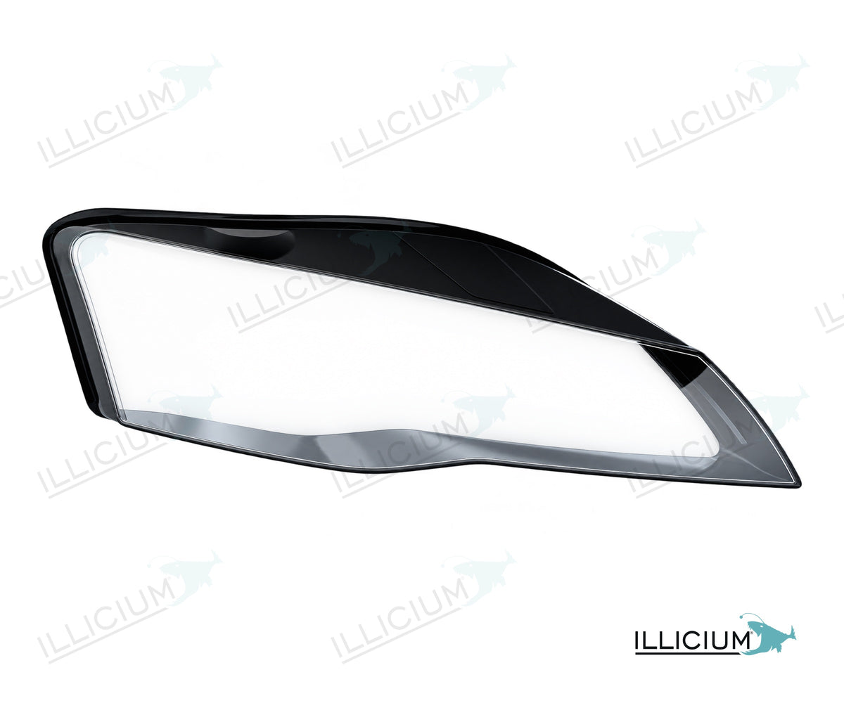 Audi R8 42 2006–2015 – Streuscheiben rechts in Fahrtrichtung, Produktillustration mit ILLICIUM-Logo