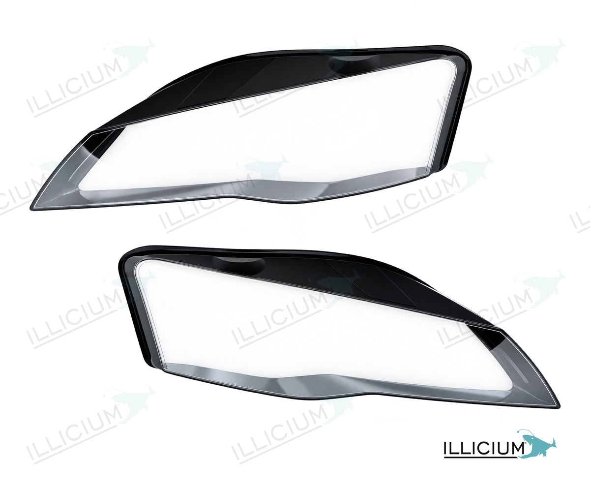 Audi R8 42 2006–2015 – Streuscheiben Paar links und rechts, Produktillustration mit ILLICIUM-Logo