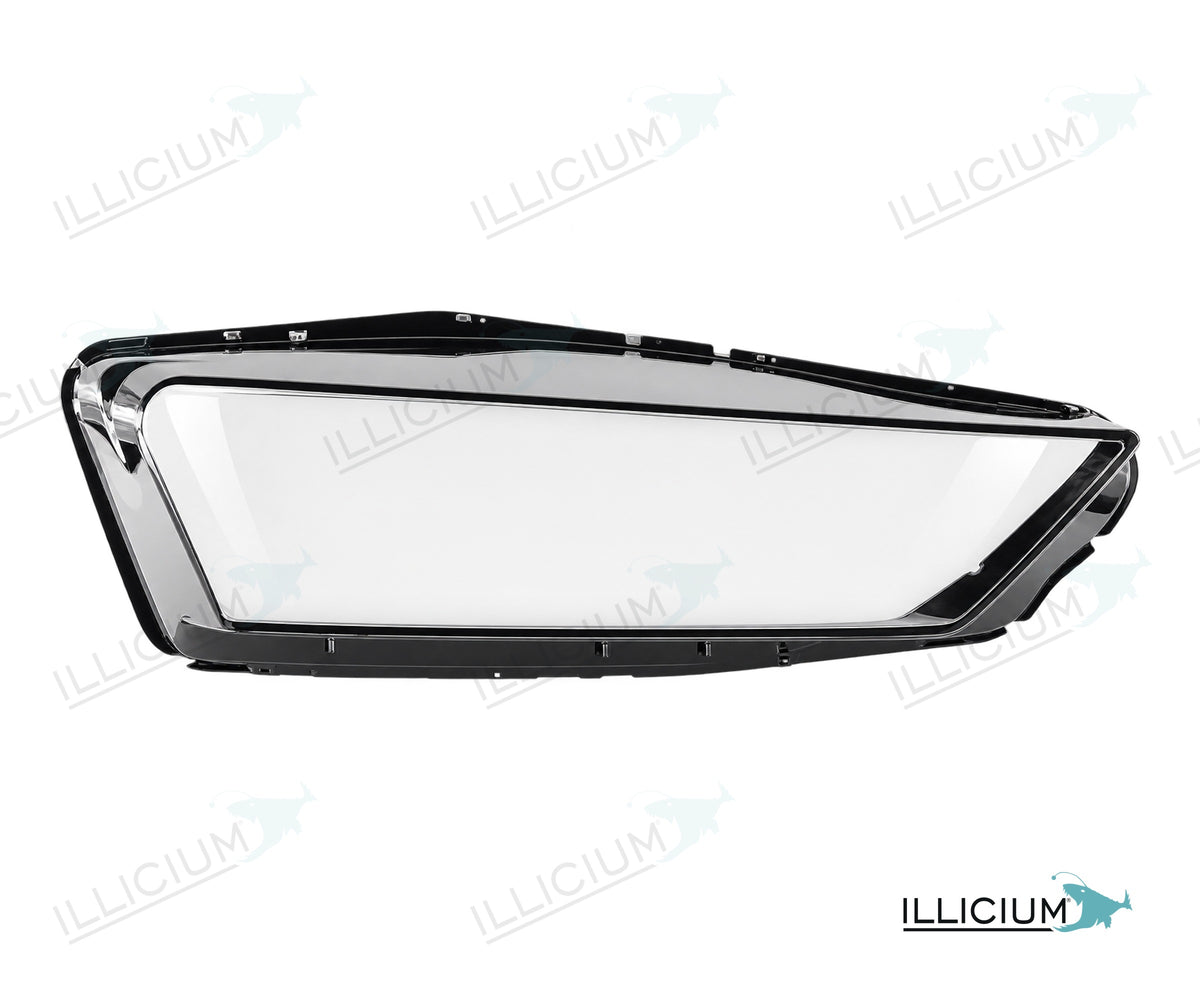 Audi R8 4S 2015–2024 – Streuscheiben rechts in Fahrtrichtung, Produktillustration mit ILLICIUM-Logo