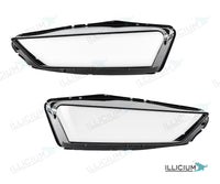 Audi R8 4S 2015–2024 – Streuscheiben Paar links und rechts, Produktillustration mit ILLICIUM-Logo