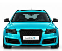 Audi RS6 C6 – Frontansicht in Türkis Metallic mit ILLICIUM-Kennzeichen