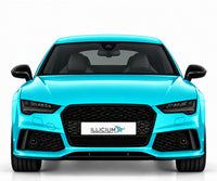 Audi RS7 C7 – Frontansicht in Türkis Metallic mit ILLICIUM-Kennzeichen