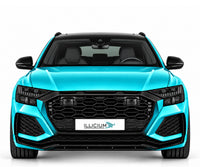 Audi RSQ8 – Frontansicht in Türkis Metallic mit ILLICIUM-Kennzeichen