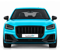 Audi SQ2 GA Vorfacelift – Frontansicht in Türkis Metallic mit ILLICIUM-Kennzeichen