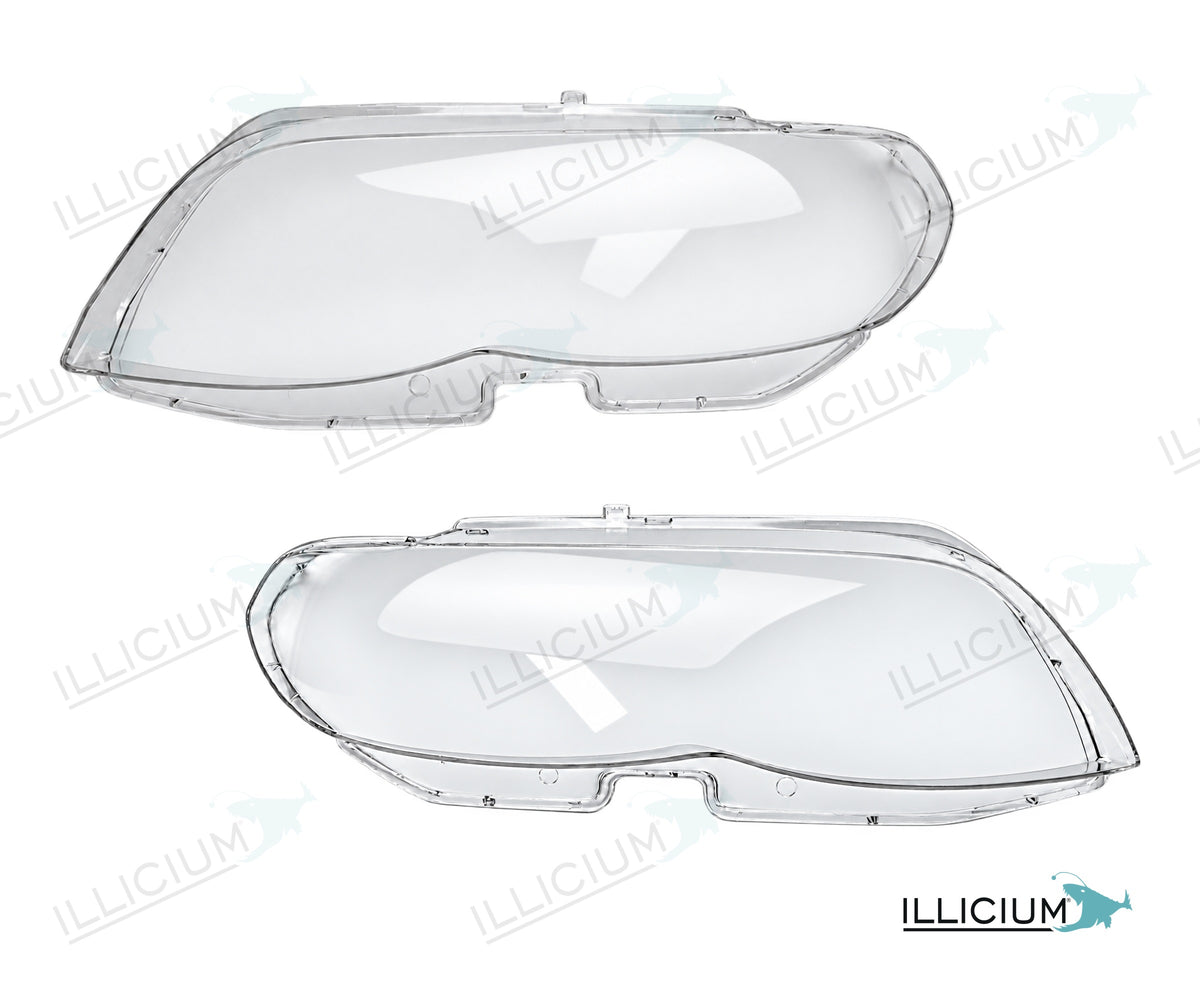 BMW X5 E53 Facelift – linke und rechte Streuscheibe als Paar – ILLICIUM Produktillustration