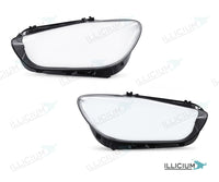 B-Klasse W247 – Scheinwerferglas Paar, links und rechts in Fahrtrichtung, Produktillustration mit ILLICIUM-Logo