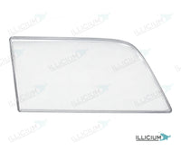 C-Klasse W202 · Clear-Aftermarket LENH-BZ071 – Scheinwerferglas rechts in Fahrtrichtung, Produktillustration mit ILLICIUM-Logo