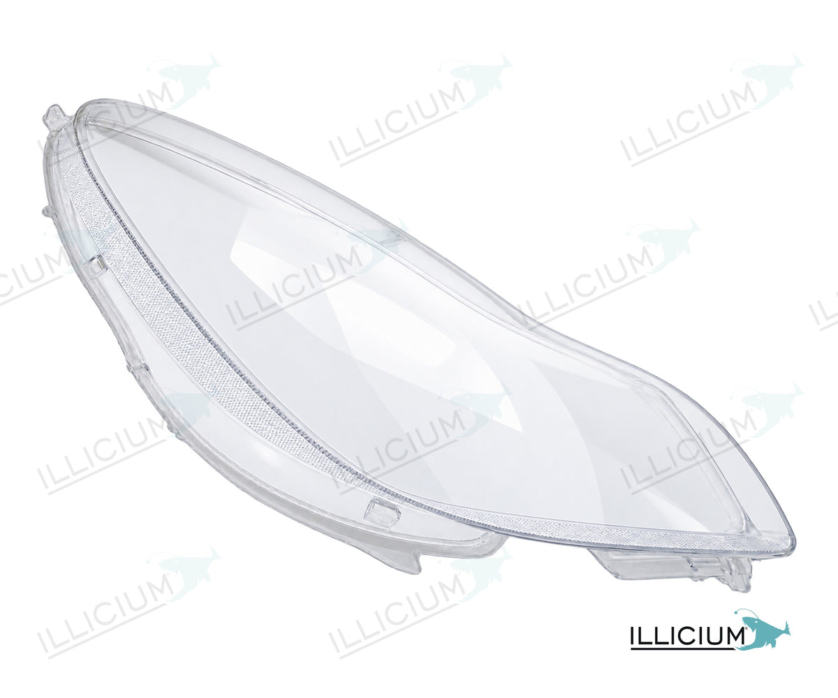 CLS C219 · konkrete Händlerausführung – Scheinwerferglas rechts in Fahrtrichtung, Produktillustration mit ILLICIUM-Logo