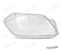 GL X166 · Vorfacelift – Scheinwerferglas rechts in Fahrtrichtung, Produktillustration mit ILLICIUM-Logo