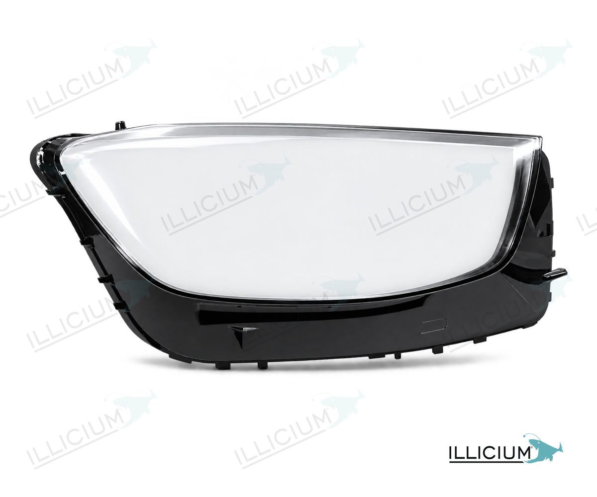 GLC X253 · Facelift – Scheinwerferglas rechts in Fahrtrichtung, Produktillustration mit ILLICIUM-Logo
