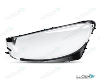 GLC X253 · Vorfacelift – Scheinwerferglas links in Fahrtrichtung, Produktillustration mit ILLICIUM-Logo