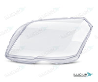 GLK X204 · Vorfacelift – Scheinwerferglas links in Fahrtrichtung, Produktillustration mit ILLICIUM-Logo