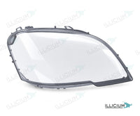 ML W164 · Facelift – Scheinwerferglas rechts in Fahrtrichtung, Produktillustration mit ILLICIUM-Logo