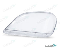 ML W164 · Vorfacelift – Scheinwerferglas links in Fahrtrichtung, Produktillustration mit ILLICIUM-Logo
