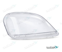 ML W164 · Vorfacelift – Scheinwerferglas rechts in Fahrtrichtung, Produktillustration mit ILLICIUM-Logo