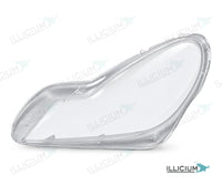 SL R230 · Facelift 2008–2012 – Scheinwerferglas links in Fahrtrichtung, Produktillustration mit ILLICIUM-Logo