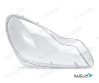 SL R230 · Facelift 2008–2012 – Scheinwerferglas rechts in Fahrtrichtung, Produktillustration mit ILLICIUM-Logo