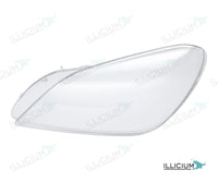 SLK R172 · Händlerangabe 2012–2016 – Scheinwerferglas links in Fahrtrichtung, Produktillustration mit ILLICIUM-Logo
